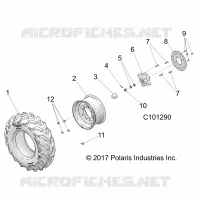 RUOTAS, FRONT TIRE AND BRAKE DISC