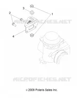 MOTORE, CARBURATORE BRACKET