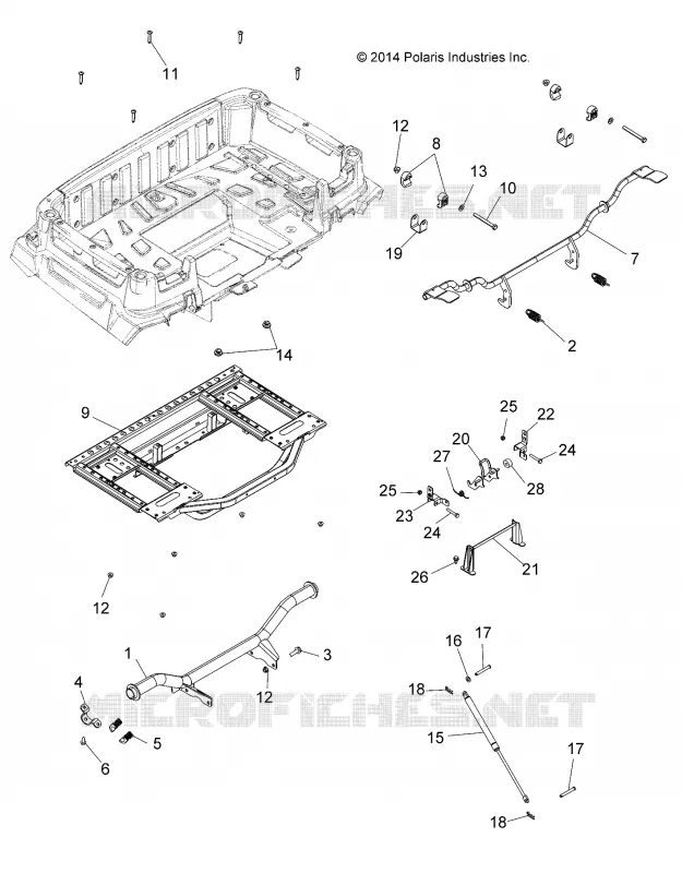 CARROZZERIA POSTERIORE BOX FRAME AND PIVOT