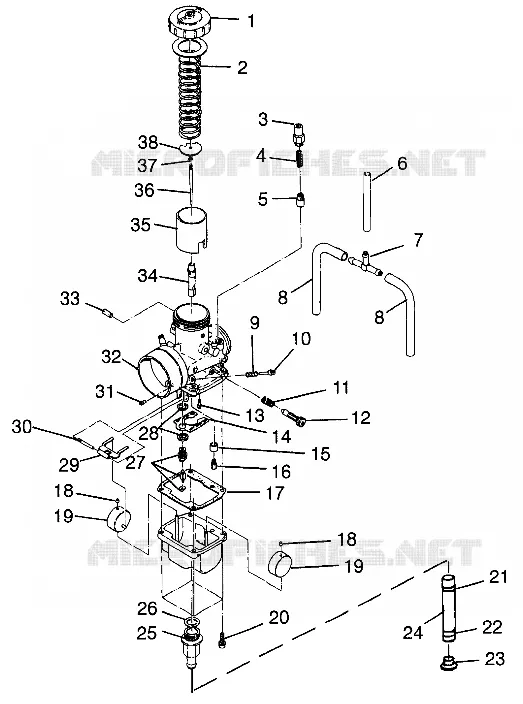 CARBURATORE 700 XCR 0985678(A) AND EUROPEAN 700 XCR E985678 (4943114311D002)