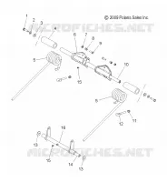 SUSPENSION, POSTERIORE COPPIA ARM and PIVOT ARM