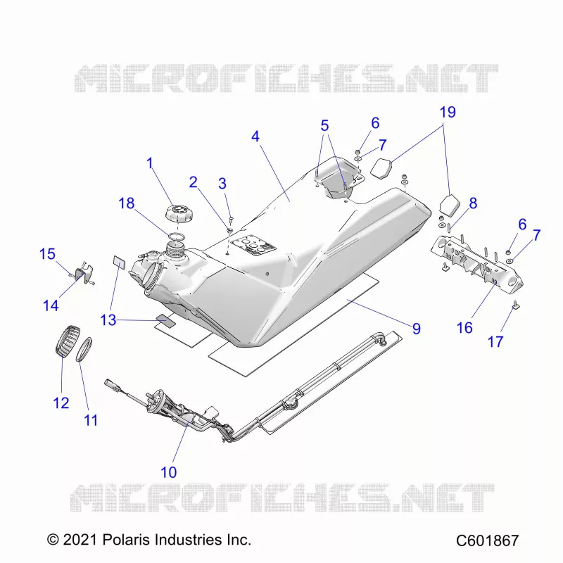 SISTEMA DI ALIMENTAZIONE CARBURANTE, FUEL TANK ASM.
