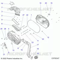 TRASMISSIONE, CLUTCH COVER AND DUCTING