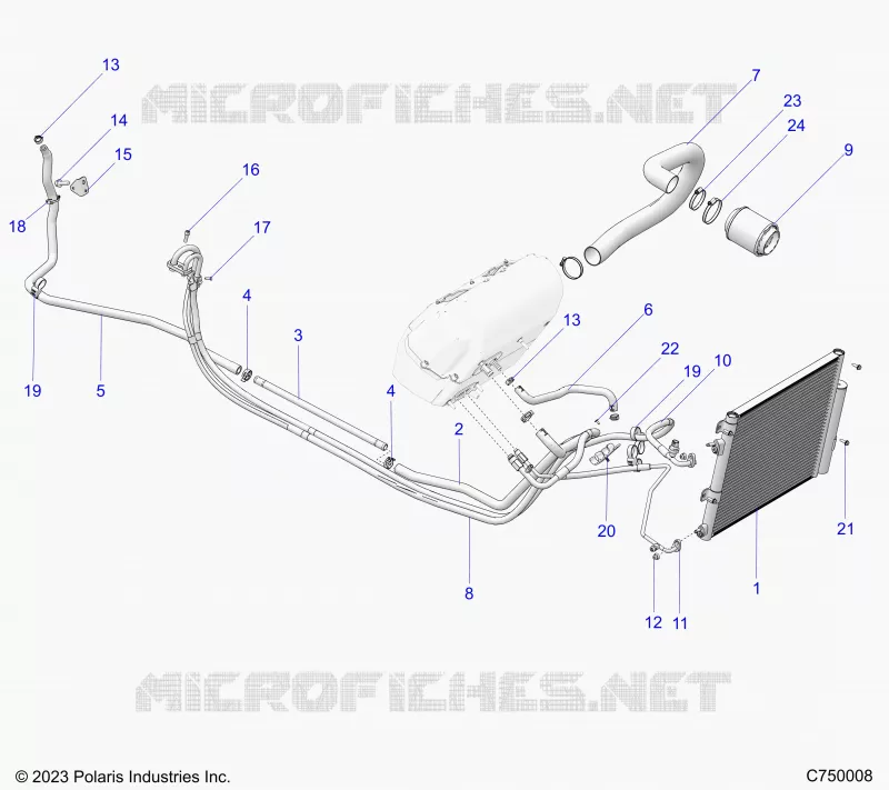 ARIA CONDIZIONATA CONDENSER AND HOSES