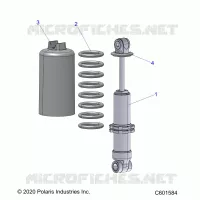 SUSPENSION, SHOCK ANTERIORE TRACK