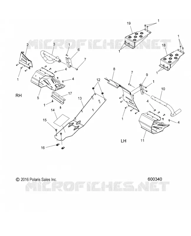 CHASSIS, PROTEZIONE FRIZIONE AND FOOTRESTS