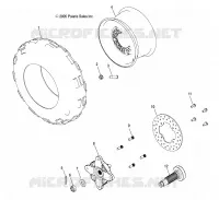 RUOTA ANTERIORE and HUB, FRONT