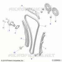 CAM CATENA AND TENSIONER
