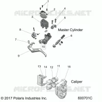 BRAKES, CALIPER AND CILINDRO PRINCIPALE ASM.