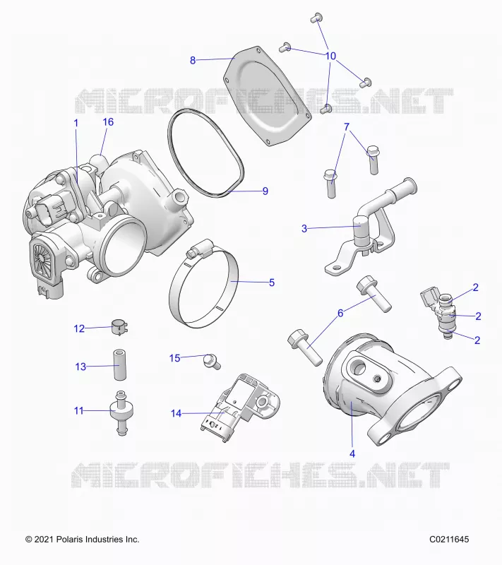 ENGINE, CORPO FARFALLATO AND FUEL RAIL