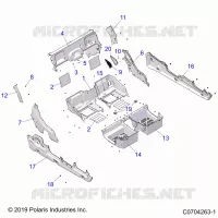 CARROZZERIA POSTERIORE CLOSEOFF, FENDERS AND FLOOR