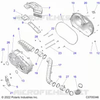 TRASMISSIONE, CLUTCH COVER AND DUCTING