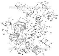 MONTAGGIO DEL MOTORE Magnum 4X4 W97AC42A, Swedish Magnum 4X4 S97AC42E and Norweg (4940834083A009)