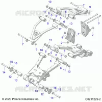 SOSPENSIONE POSTERIORE CONTROL ARM, MOUNTING