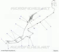 FRENO POSTERIORE BRAKE LINE AND PARK BRAKE