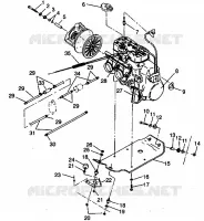 MONTAGGIO DEL MOTORE 500 EFI 0942774 and EFI SKS 0942574 (4924982498027A)