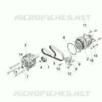 ENGINE, ALTERNATORE AND COMPRESSOR