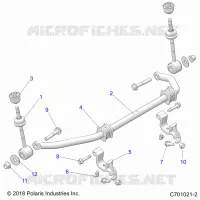SUSPENSION, FRONT BARRA DI STABILIZZAZIONE