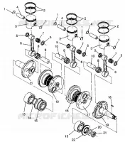 PISTONEEE   ALBERO MOTORE RXL 0940768 AND RXL TOURING 0940869 (4925062506042A)
