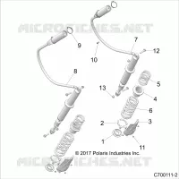 SUSPENSION, REAR SHOCK MONTAGGIO