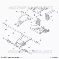 SOSPENSIONE POSTERIORE CONTROL ARM, MOUNTING