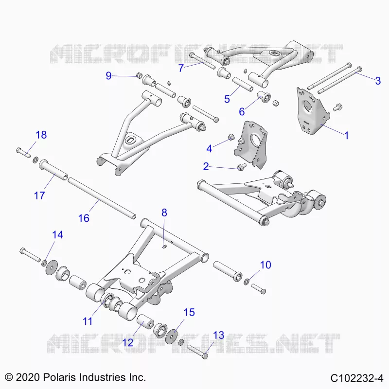 SOSPENSIONE POSTERIORE CONTROL ARM, MOUNTING