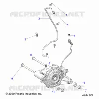 TRASMISSIONE, FRONT GEARCASE MOUNTING