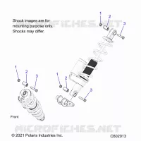 SUSPENSION, SHOCK MONTAGGIO, REAR SUSP.