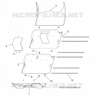 PAVIMENTO PANEL, PLASTIC, 6 PASSENGER