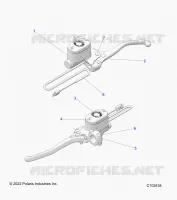 FRENO ANTERIORE BRAKE LEVER AND MASTER CYLINDER