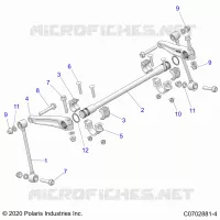SUSPENSION, FRONT BARRA DI STABILIZZAZIONE