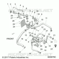 ENGINE, SISTEMA DI RAFFREDDAMENTO, BOTTLE/HOSES