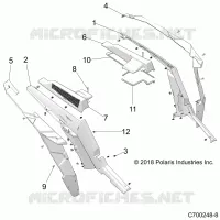 CARROZZERIA POSTERIORE FENDERS AND BEZELS- Z21NAR99AN/BN (C700248-8)