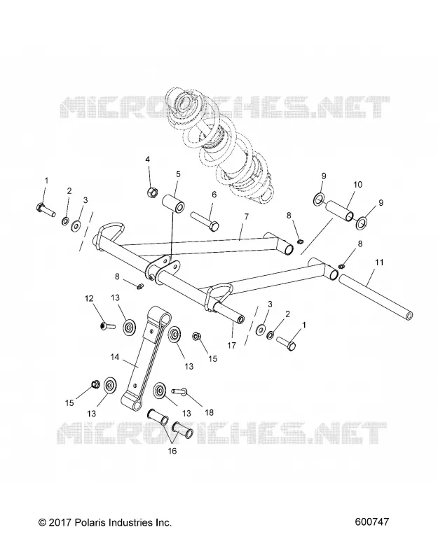 SUSPENSION, ANTERIORE COPPIA ARM