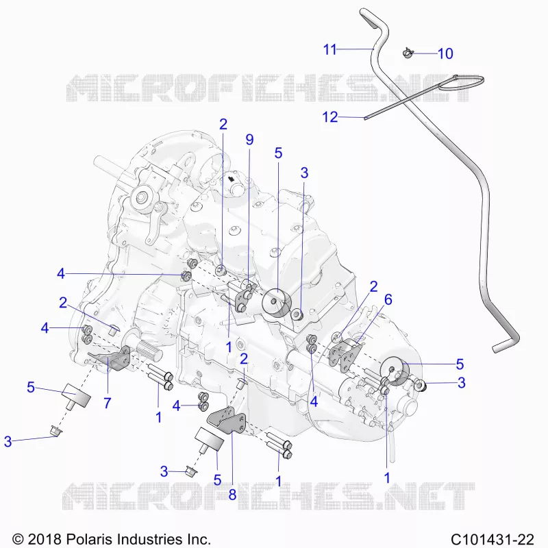 ENGINE, TRASMISSIONE MOUNTING & LONG BLOCK