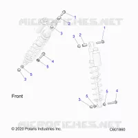 SUSPENSION, SHOCK MONTAGGIO, IFS