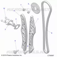 CAM CATENA AND TENSIONER