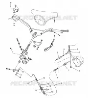 INSIEME DELLO STERZO SLT 750 B954170 (4930563056A014)