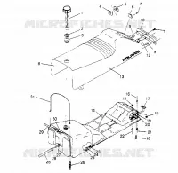 MONTAGGIO SEDILE   SERBATOIO SUPER SPORT 0950743 (4928882888A007)