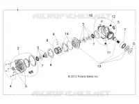 TRASMISSIONE, FRONT SCATOLA DEGLI INGRANAGGI INTERNALS