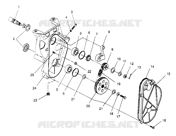 carter della catena ASSEMBLY 500 CARB 0952764 (4929192919B007)