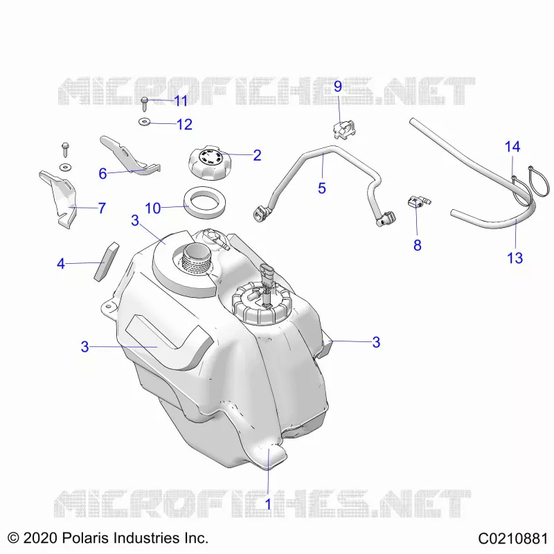 SISTEMA DI ALIMENTAZIONE CARBURANTE, FUEL TANK ASM.