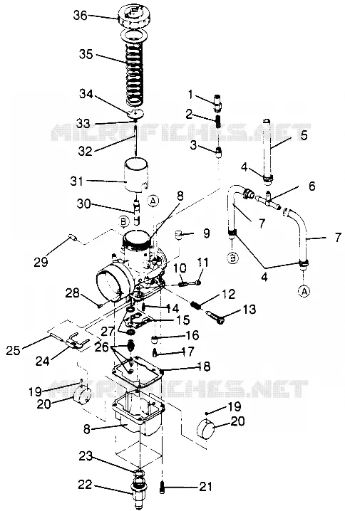 CARBURATORE 600 XCR SP 0965677 AND EUROPEAN 600 XCR SP E965677 (4932063206D005)