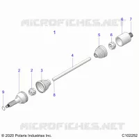 TRASMISSIONE, REAR DRIVE SHAFT