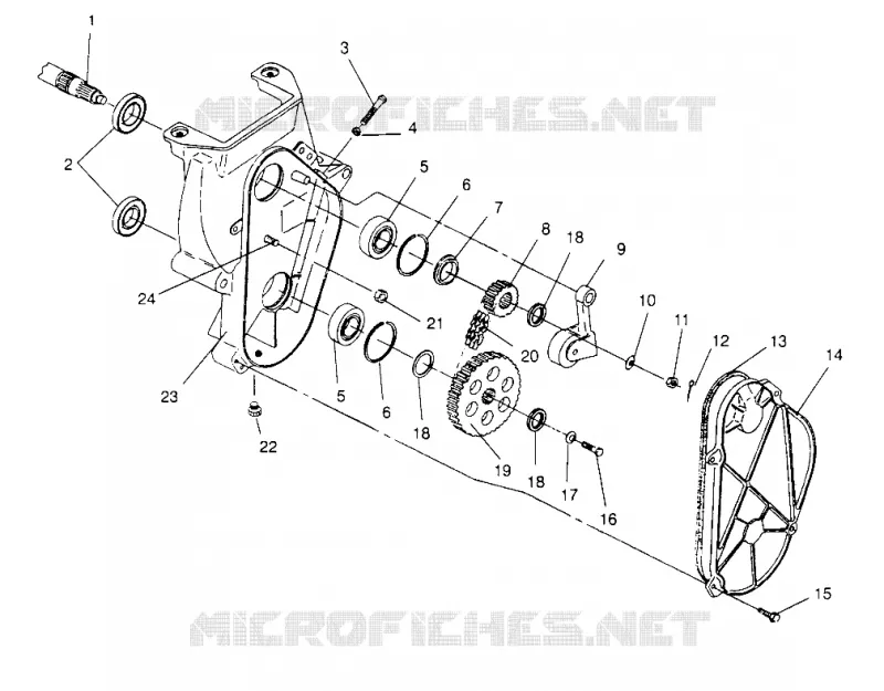 carter della catena 440 XCR 0961660 (4932113211B009)