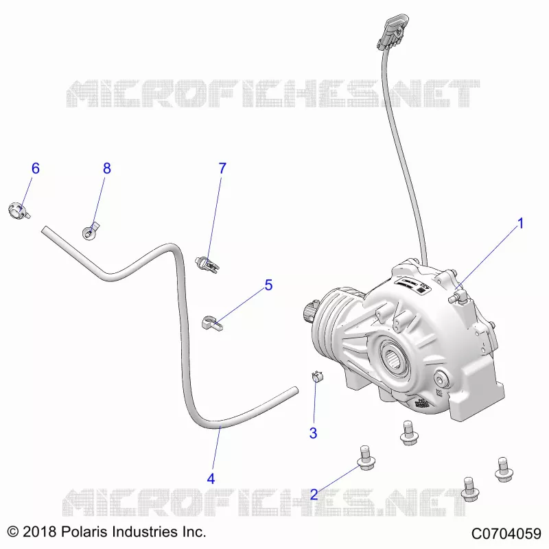 TRASMISSIONE, FRONT GEARCASE MOUNTING
