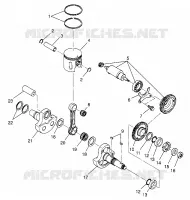 ALBERO MOTORE AND PISTONEE (400) XPRESS 400 W969540 (4935923592D013)