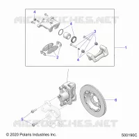 BRAKES, PINZA FRENO ANTERIORE (SL/SLR MODELS)