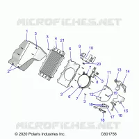 MOTORE, RADIATOR MOUNTING