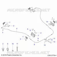 CHASSIS, CAPPUCCIO HINGE CABLE ASM.